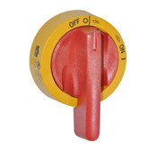 Yellow and red on off handle